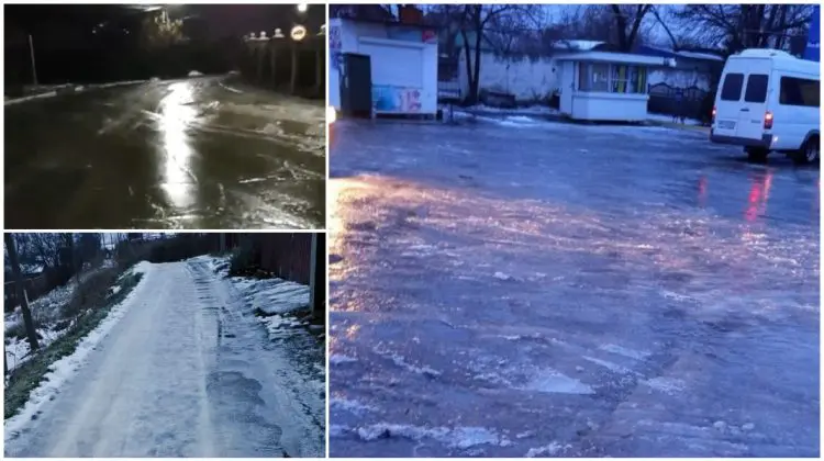 Poleiul creează pericol pe mai multe drumuri din țară. Trafic îngreunat în suburbii și pe drumurile naționale
