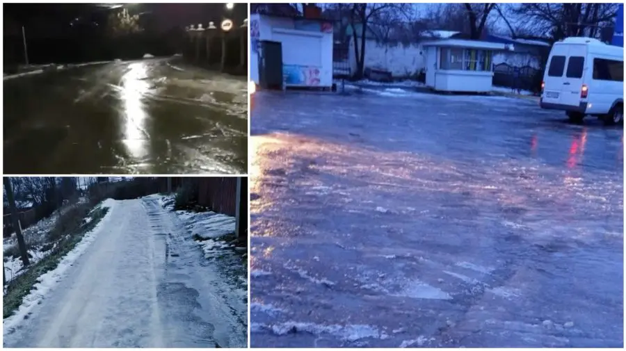 Poleiul creează pericol pe mai multe drumuri din țară. Trafic îngreunat în suburbii și pe drumurile naționale
