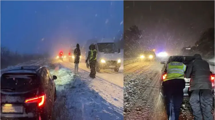 Haos pe drumuri din cauza ninsorii: 160 de accidente într-o singură zi, 7 persoane traumatizate