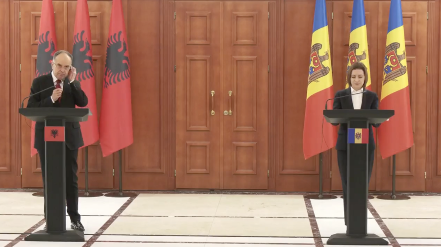 Întrevederea Maiei Sandu cu președintele albanez: Chișinău și Tirana pot coopera în agricultură, educație și turism