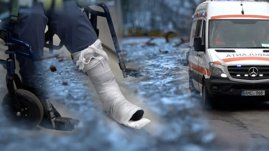NO COMMENT Sute de apeluri la 112 din cauza poleiului: ambulanțele au intervenit în zeci de cazuri