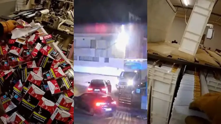 VIDEO Trei moldoveni, prinși într-o fabrică ilegală de țigări din Italia: Profituri de 350.000 € pe zi