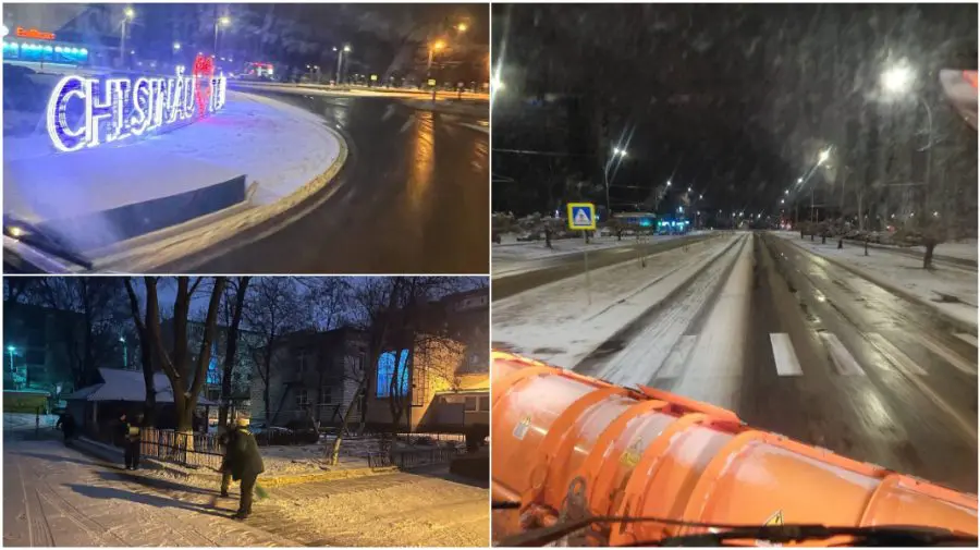 Chișinăul, sub cod galben de polei și ghețuș: Cum se circulă în Capitală și unde intervin serviciile municipale