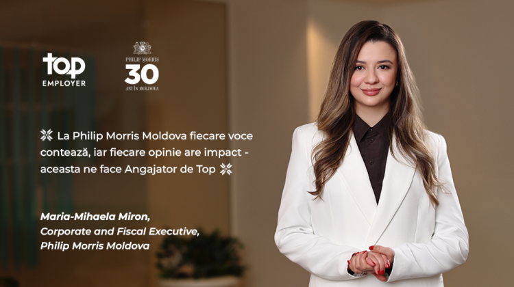 VIDEO Oameni și companii care inspiră: Cum a ajuns Maria-Mihaela Miron să-și construiască o carieră de succes la Philip Morris Moldova