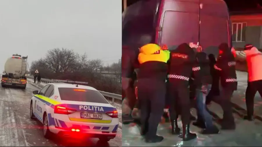 Peste 830 de polițiști și 320 de pompieri, în teren din cauza ghețușului