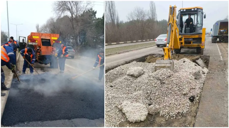Drumarii intervin pe zeci de artere din Capitală. Vezi pe ce străzi au loc lucrările de reparație a carosabilului