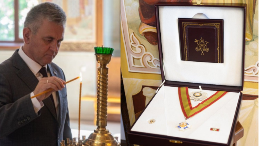 Krasnoselski se laudă că a fost decorat de patriarhul rus: „…recunoașterea meritelor mele modeste”