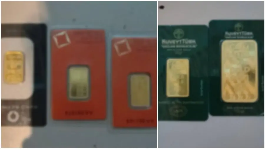 Au încercat să transporte ilicit lingouri de aur. Bunurile au fost depistate în bagajele a doi cetățeni străini