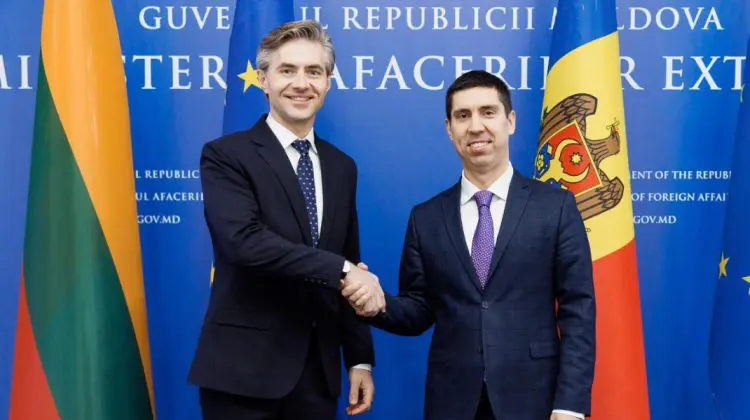 Zboruri directe Chișinău-Vilnius și cooperare bilaterală: Mihai Popșoi, în discuții cu omologul lituanian