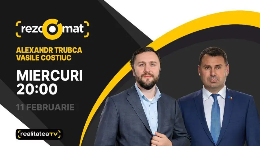 Actualitatea politică, în dezbateri la RealitateaTV! Deputații Alexandr Trubca și Vasile Costiuc, invitați la Rezoomat!