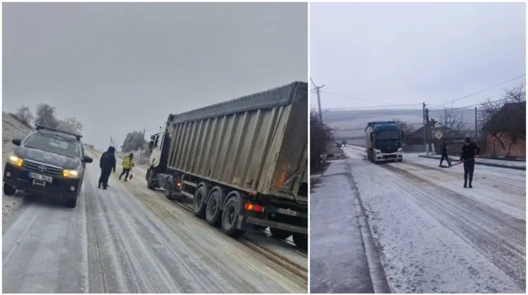 Poliția de Frontieră intervine pe traseul Mihailovca–Troițcoe. Șoferii, îndemnați la prudență