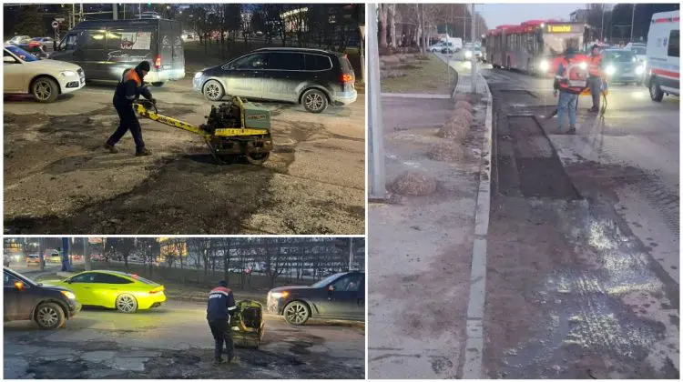 VIDEO Lucrările de reabilitare a carosabilului continuă în Chișinău. Intervenții în toate sectoarele Capitalei