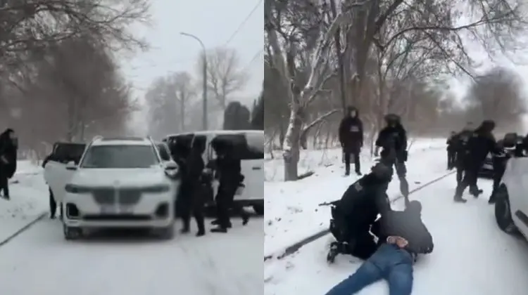 VIDEO Trei străini, puși la pământ în Chișinău pentru încercarea de a vinde fraudulos un BMW de lux