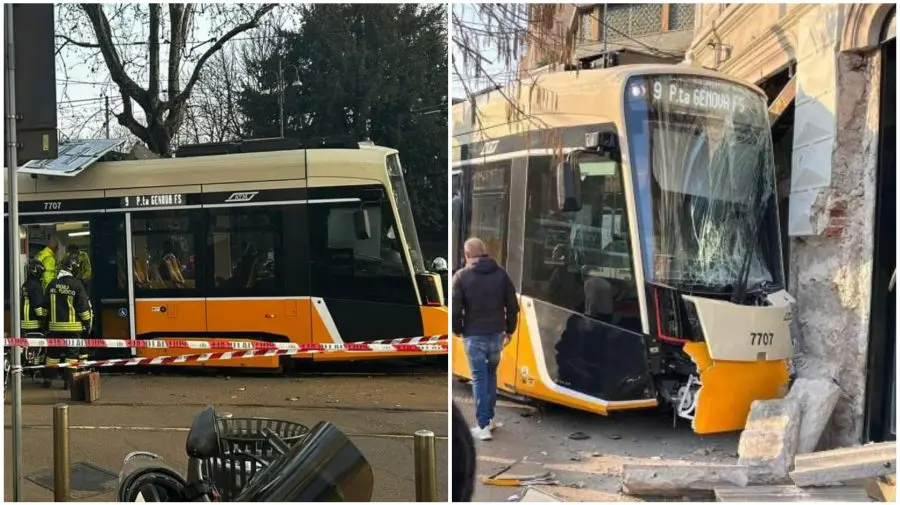VIDEO Tragedie la Milano: Un tramvai a deraiat și s-a izbit de o clădire. Un mort și 39 de răniți