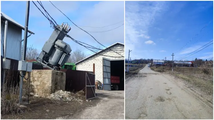 O parte din satul Bălășești a rămas fără electricitate. Primarul acuză un consilier local de distrugerea rețelei