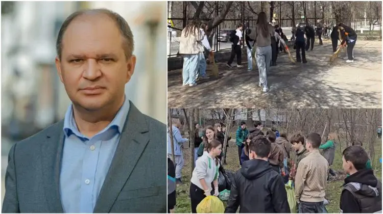 Elevii din Chișinău au ieșit la salubrizare. Ion Ceban le mulțumește pentru implicare