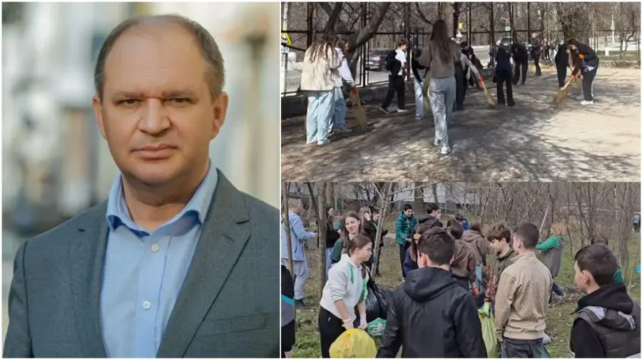 Elevii din Chișinău au ieșit la salubrizare. Ion Ceban le mulțumește pentru implicare
