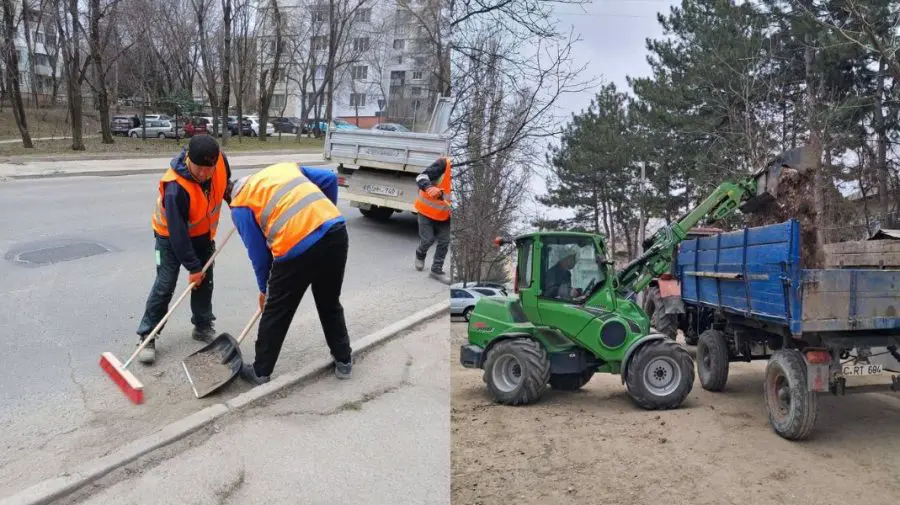 Curățenia de primăvară în Chișinău. Ceban: peste 350 de străzi, gata până la Paști