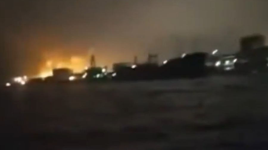 VIDEO Rusia susține că Ucraina a atacat terminalul petrolier Primorsk de la Marea Baltică