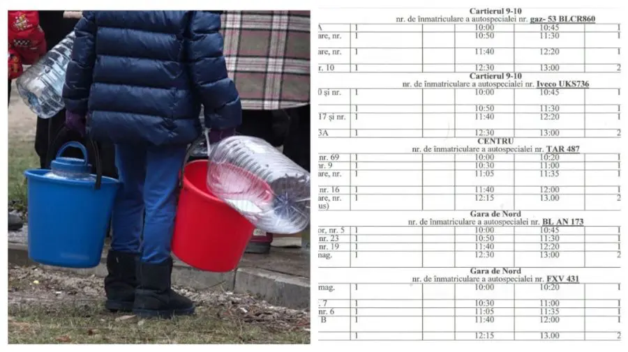 La Bălți, apa distribuită pe grafic! Vezi unde și la ce oră va ajunge cisterna 