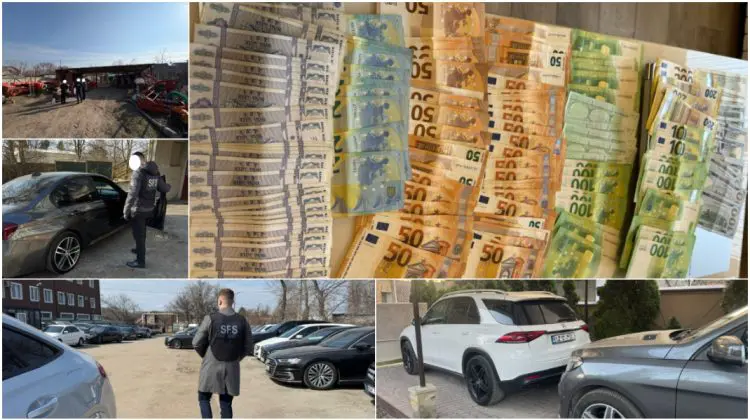 VIDEO Percheziții la o companie de închirieri auto din Chișinău. Prejudiciu estimat la 6 milioane de lei