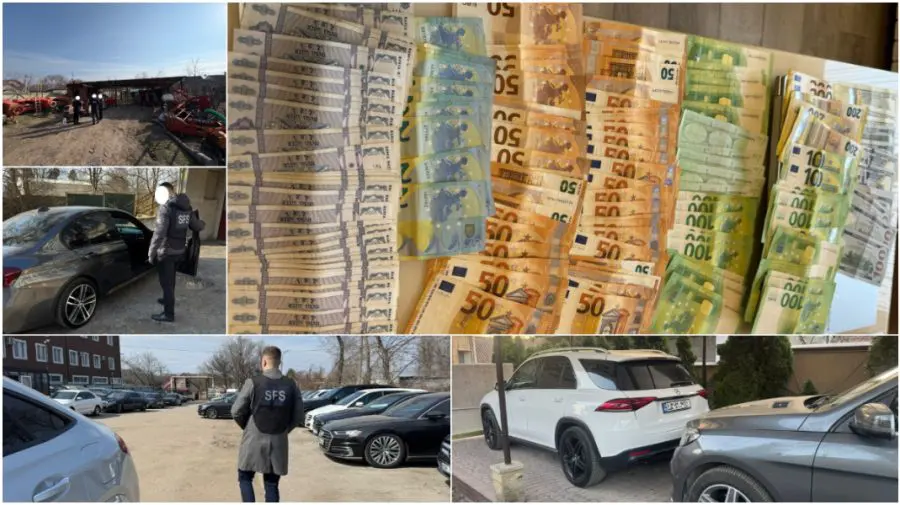 VIDEO Percheziții la o companie de închirieri auto din Chișinău. Prejudiciu estimat la 6 milioane de lei