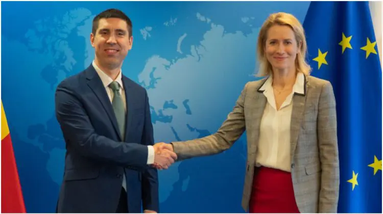 Popșoi s-a întâlnit la Bruxelles cu Kaja Kallas. Discuții despre aderarea Moldovei la UE și securitatea regională