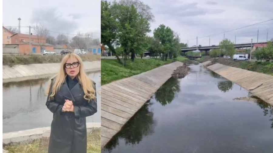 Reacția Apă Canal Chișinău, după ce pe Bîc au fost observate pete de ulei: În zonă persistă miros de produse petroliere