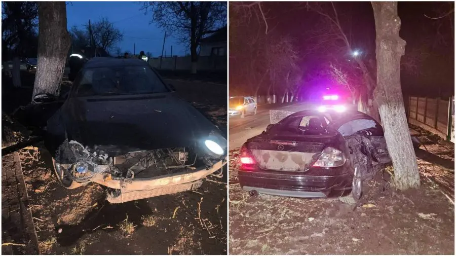 Tragedie la Ștefan Vodă: Un bărbat a murit după ce automobilul s-a izbit de copaci