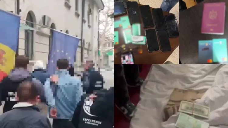 VIDEO Șase bărbați, reținuți pentru fraude bancare în Chișinău: Prejudiciu de peste 1.000.000 de lei