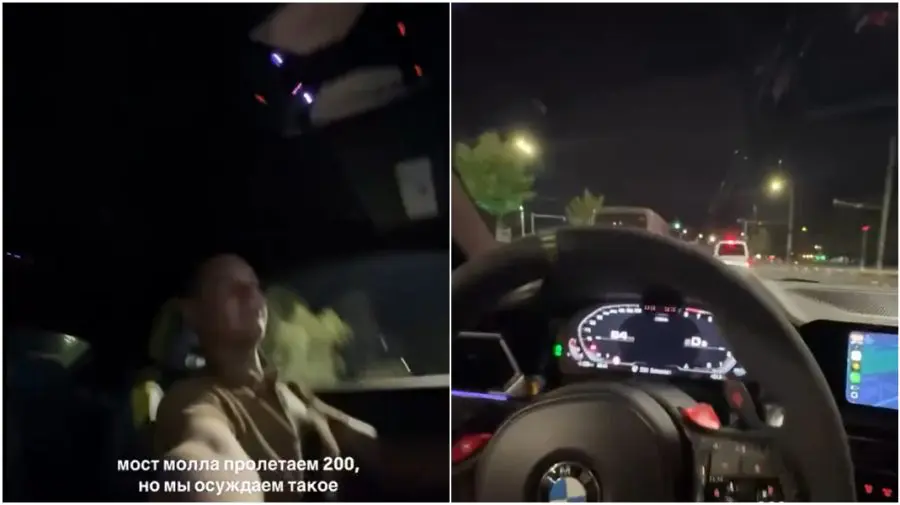Un tânăr fără permis, la volanul unui BMW și cu viteză pe bulevardul Dacia. A fost sancționat după un video postat online