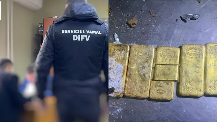 Presupusul proprietar al lingourilor de aur introduse ilegal în țară, reținut: Autoritățile au descins cu percheziții