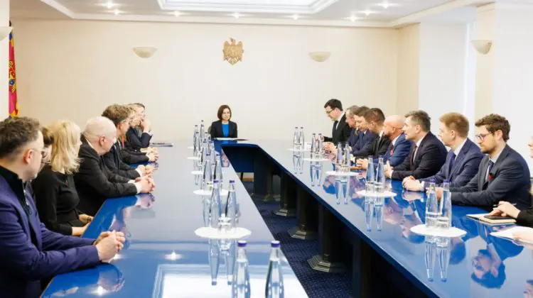 Maia Sandu s-a întâlnit cu delegația Comisiilor pentru afaceri europene din statele baltice, nordice și Polonia