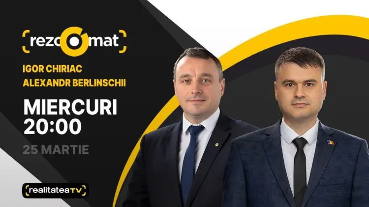 Actualitatea politică, în dezbateri! Deputații Igor Chiriac și Alexandru Berlinschii, invitați la Rezoomat