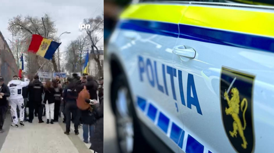 Poliția: Protestatarii de la Palatul Republicii ar fi fost plătiți cu 1000 de lei de un partid. Un minor a participat