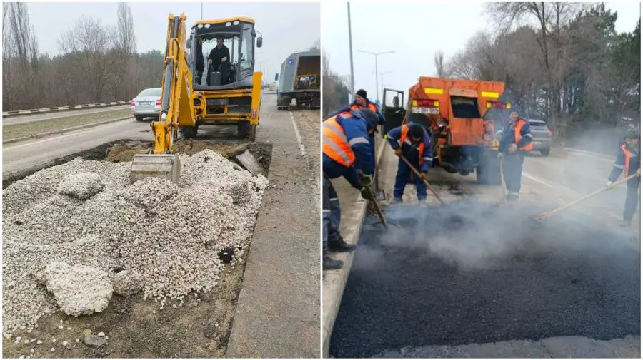Continuă reparațiile drumurilor în toate sectoarele orașului Chișinău. Lista străzilor vizate
