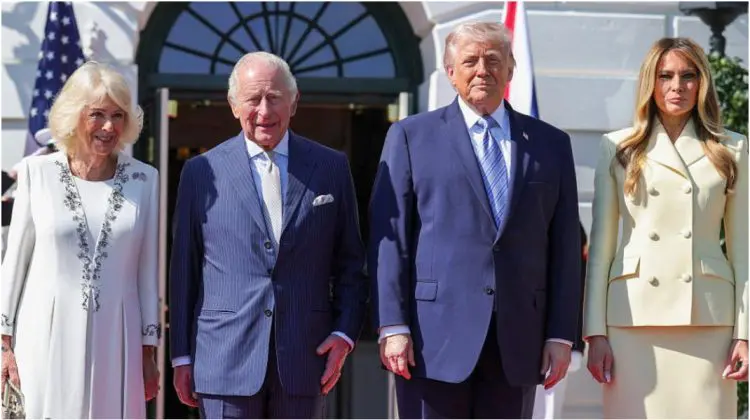Regele Charles își începe vizita de stat în SUA. A fost întâmpinat de Melania și Donald Trump la Casa Albă