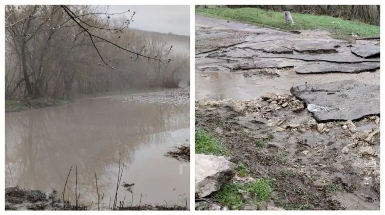 Ploaie torențială cu grindină a făcut ravagii într-un sat din raionul Rîbnița: Drumuri spălate, gospodării inundate