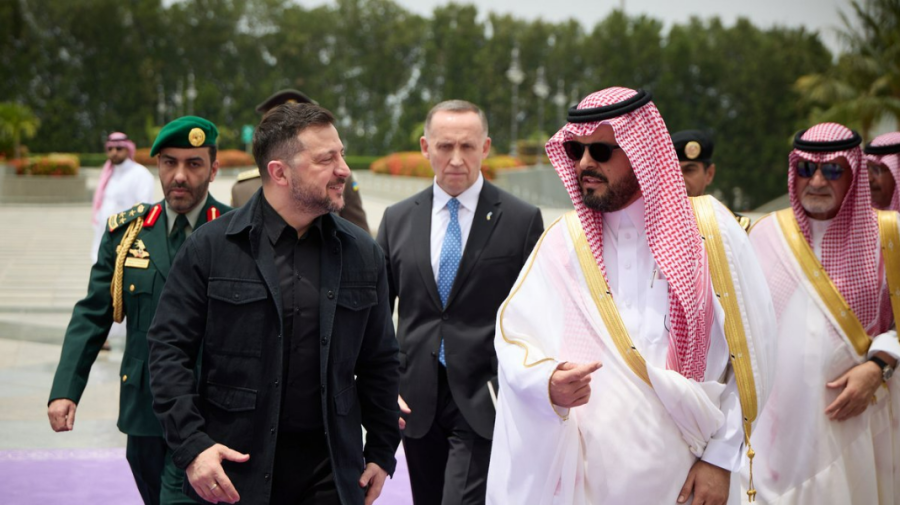 VIDEO Zelenski în Arabia Saudită pentru a doua oară într-o lună: discuții cu prințul moștenitor