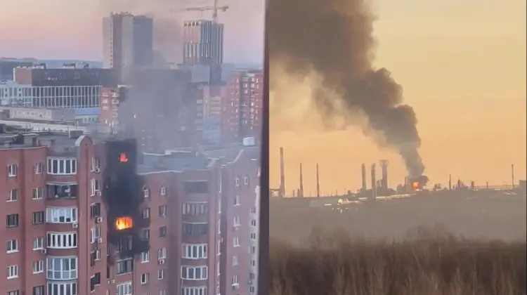 Ucraina lovește infrastructura energetică a Rusiei. Au reușit să incendieze o rafinărie de petrol din Ufa