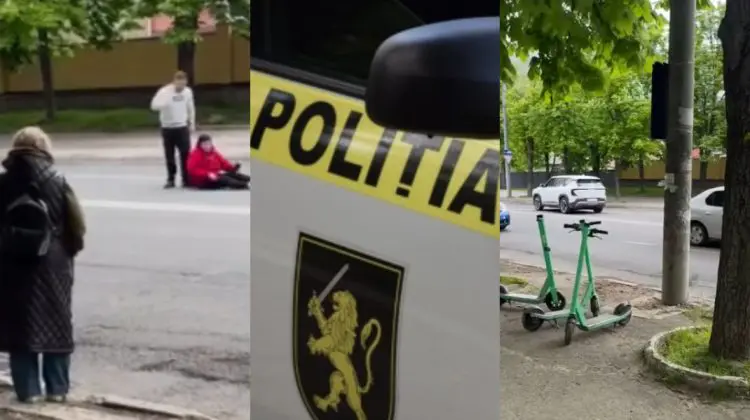 Poliția, despre impactul din Chișinău: Femeia a fost lovită de mașină după un conflict în trafic
