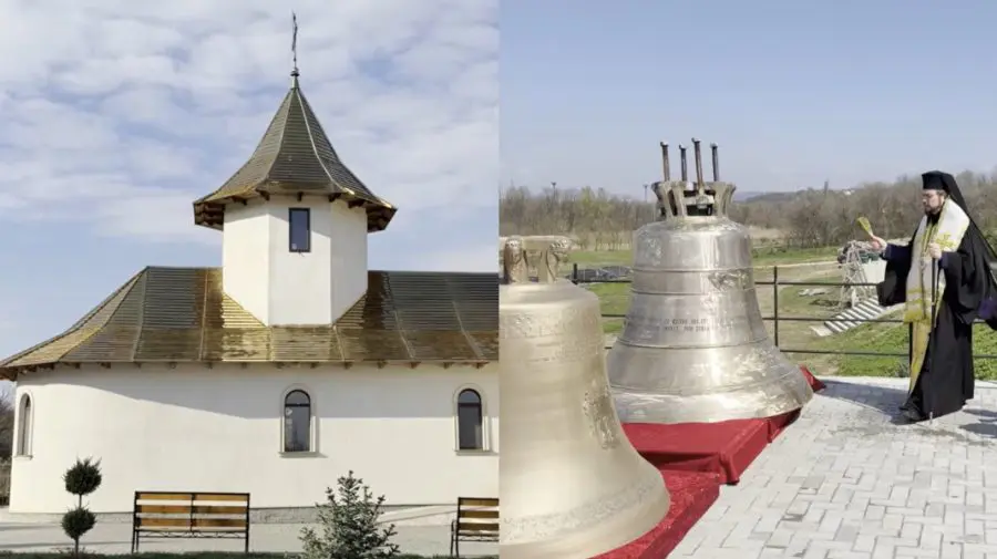 Șase clopote noi, sfințite la Mănăstirea „Înălțarea Domnului” din Stoianovca