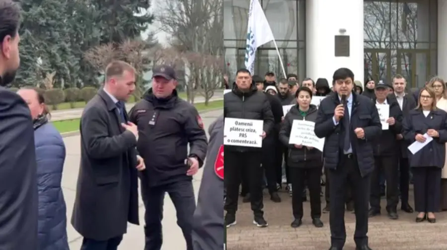 VIDEO Scandal la Parlament în timpul protestului MAN