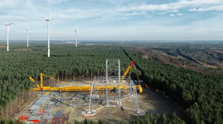 Mai înaltă decât Turnul Eiffel: Germania construiește cea mai înaltă turbină eoliană din lume