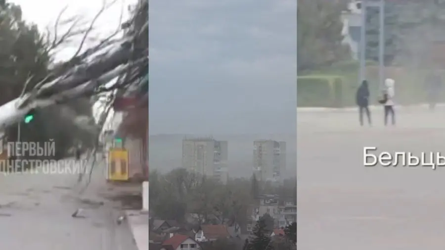 Codul galben face ravagii de azi. Vântul a lovit deja Chișinăul, Bălțiul și Rîbnița