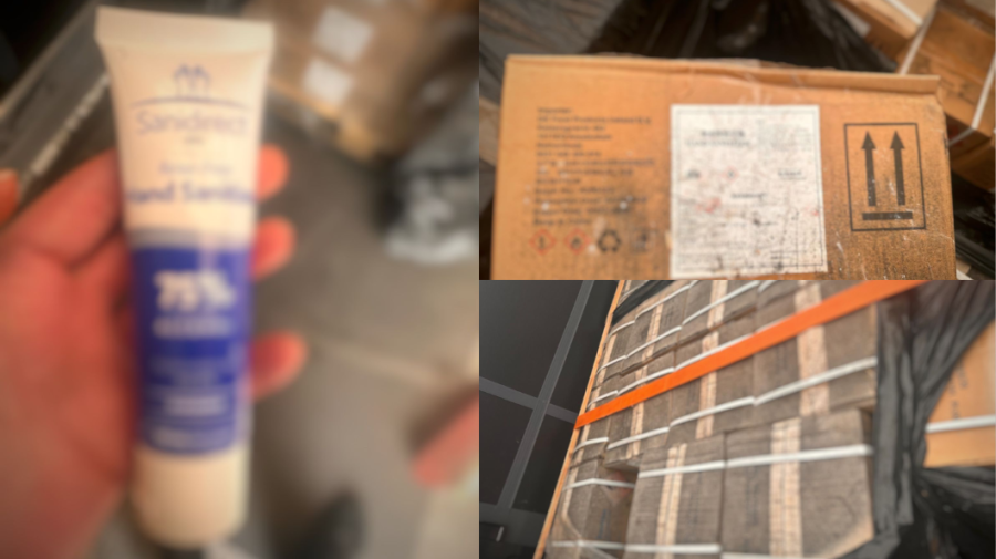 Aproape 15 tone de dezinfectant expirat, depistate la vamă înainte de a fi puse în vânzare