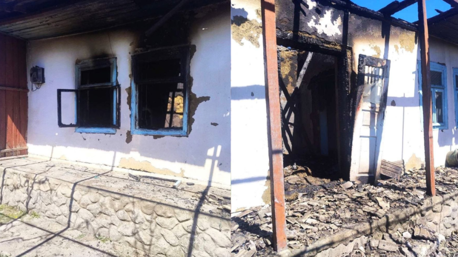 Un bărbat de 63 de ani a suferit arsuri într-un incendiu la Rezeni provocat de imprudența în timpul fumatului