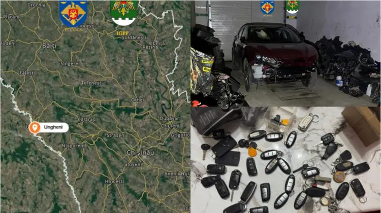 VIDEO O rețea de contrabandă auto de 5.000.000 lei, anihilată: 8 persoane, inclusiv funcționari, reținute