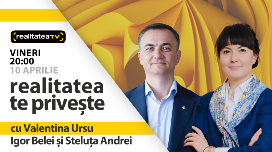 Igor Belei și Steluța Andrei, la „Realitatea te privește”