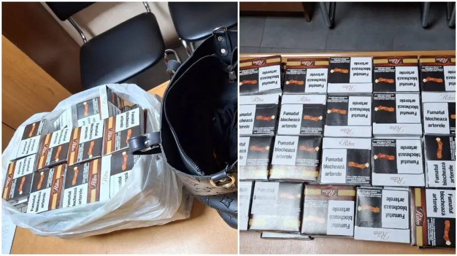 Tentativă de contrabandă la frontieră. Peste 2.200 de țigarete, ascunse pe corpul unei femei